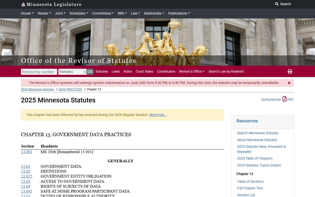 Norman County Court Administration Minnesota Government Data Practices Act