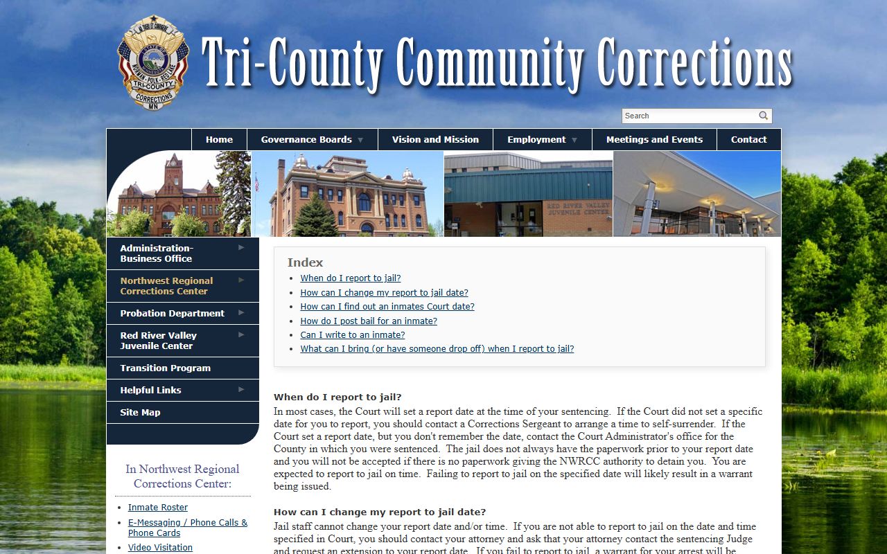 Norman County inmate records NWRCC jail roster FAQ